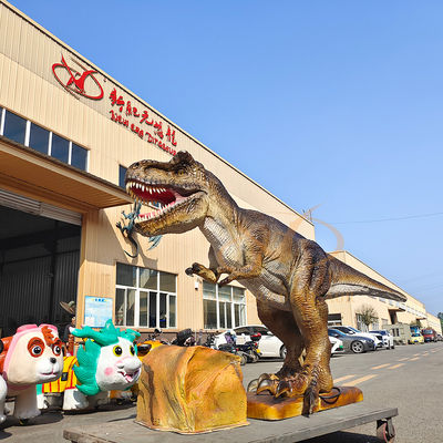 Simulated Lifelike Animated Dinosaur Animatronic Model For Dinosaur Park
