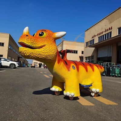 Children's Animatronic Dinosaur Rides  Amusement Park Electric Dinosaur Car