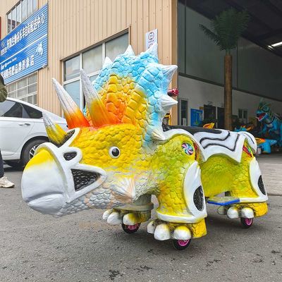 Animatronic Electric Amusement Park Dinosaur Ride on Scooter for Shopping Mall