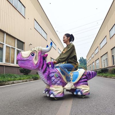 Elektro-Einkaufszentrum Robotik-Animatronik Dinosaurierfahren auf dem Roller für Kinder