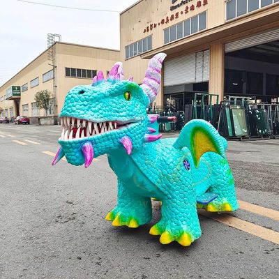Shopping Mall  Electric Dinosaur Ride Animatronic Scooter Amusement Park for Kids