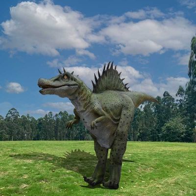 Green Real Life Looking Dinosaur Costume Waterproof Hidden Legs Dinosaur Costume
