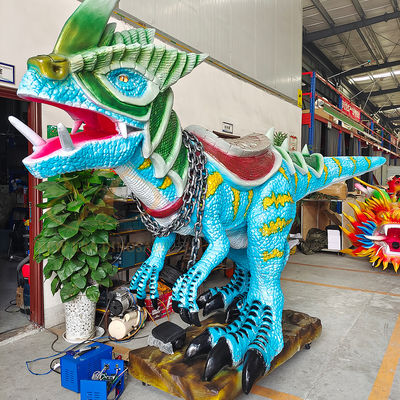 Large Size Animatronic Dino , Blue Realistic Dinosaur Model