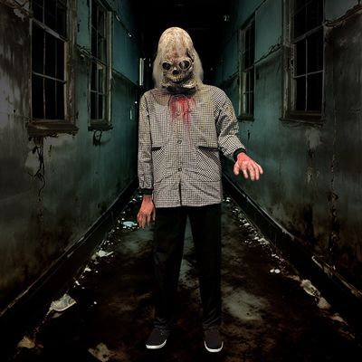 Pneumatic Horrible Haunted House Ghost Props Sound Control Halloween Corpse Props