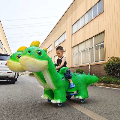 Simulation Animatronic Dinosaur Ride , Walking Remote Control Dinosaur