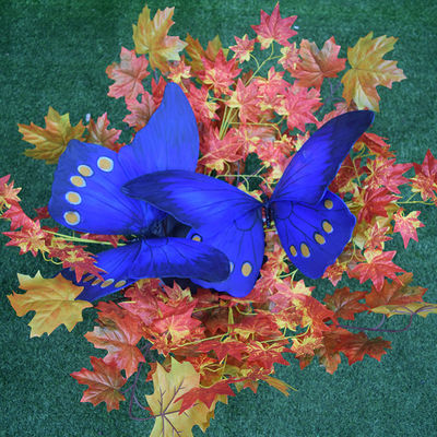 Realistic Robot Life Size Animatronic Butterfly Insect Model For Zoo Park / Museum