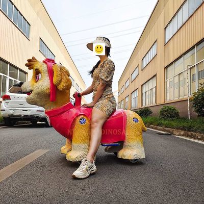 Simulation Animal Animatronic Dog Ride for Shopping Mall and Amusement Park