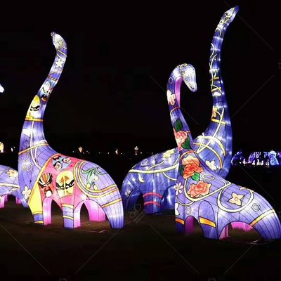 China Silk Lantern Arts Customized Color / Size New Year Decoration Flower Lantern Design