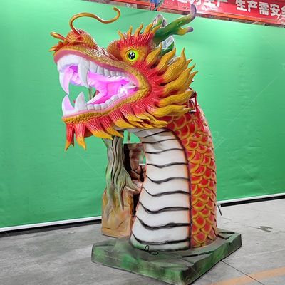 Animatronic Realistic Chinese Electric Dragon Ride Highly Interactive