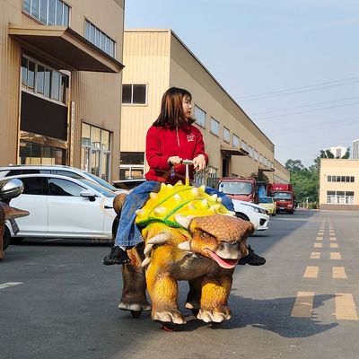 Realistic Walking Dinosaur Customized Animatronic Dinosaur Ride For Shopping Mall