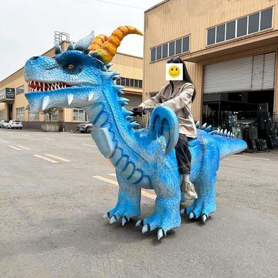 Shopping Mall Animatronic Electric Dinosaur Scooter Ride on Dinosaur for Kids