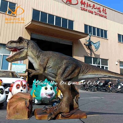 Simulated Lifelike Animated Dinosaur Animatronic Model For Dinosaur Park
