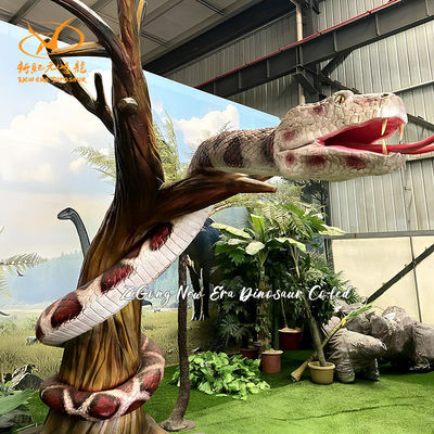 Lifelike Robotic Animatronics Snack Customized Size For Zoo Park