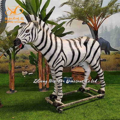 Zoo Decoration Animatronic Animal Robotic Life Size Realistic  Animatronic Zebra