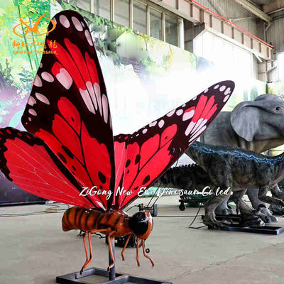 Animated Animatronic Insect Large Size Butterfly Model for Wetland Park