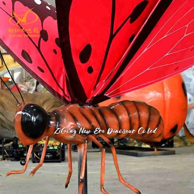 Outdoor Realistic Animatronic Insect Customized For Home Decoration