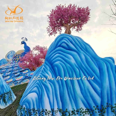 Large Outdoor Silk Chinese Lantern Colorful for City Decoration