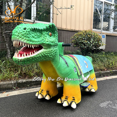 Child Dinosaur Amusement Scooters Coin Operated for Theme Park